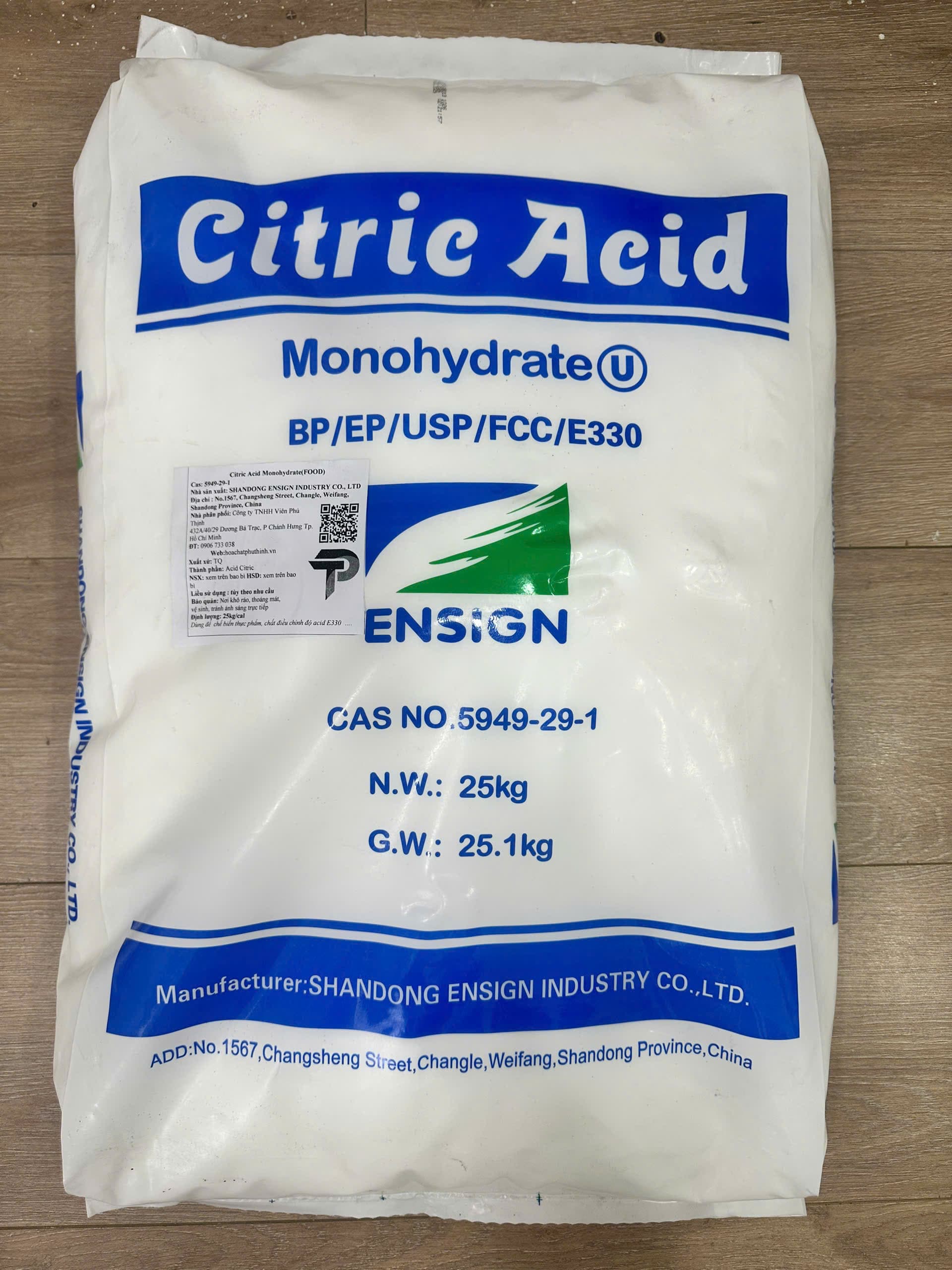 Bao bì ACID CITRIC MONO HYDRATE