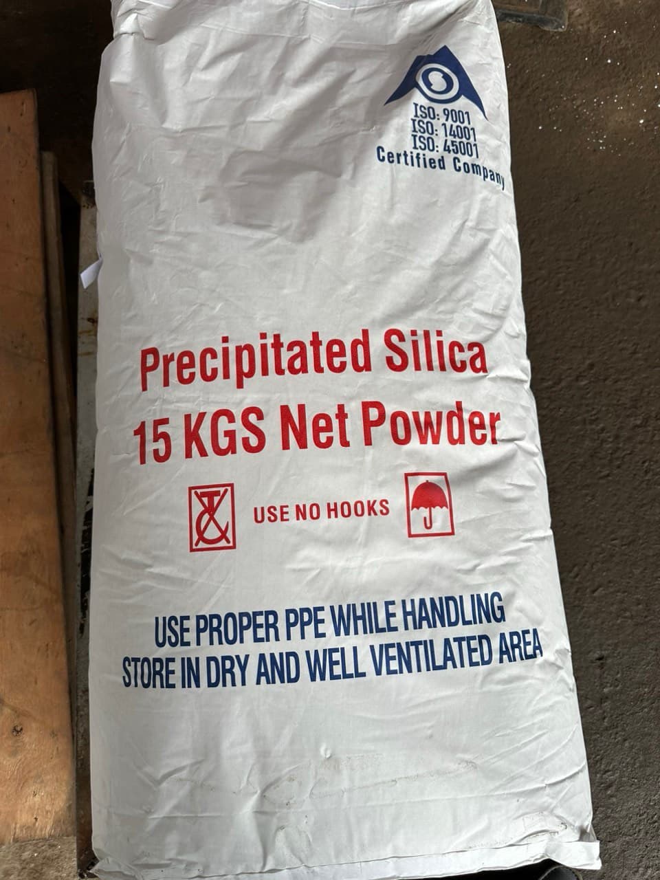 Bao bì CHẤT CHỐNG ĐÔNG VÓN Precipitated silica 15kgs - Ấn Độ