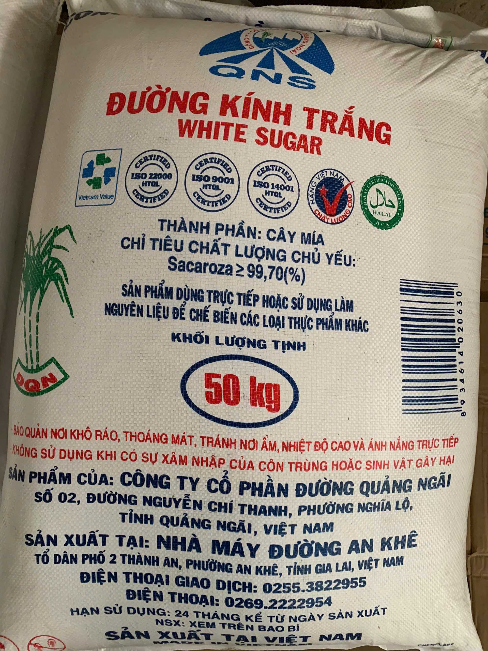 Bao bì ĐƯỜNG TINH LUYỆN - ĐƯỜNG KÍNH TRẮNG RS AN KHÊ - QUÃNG NGÃI