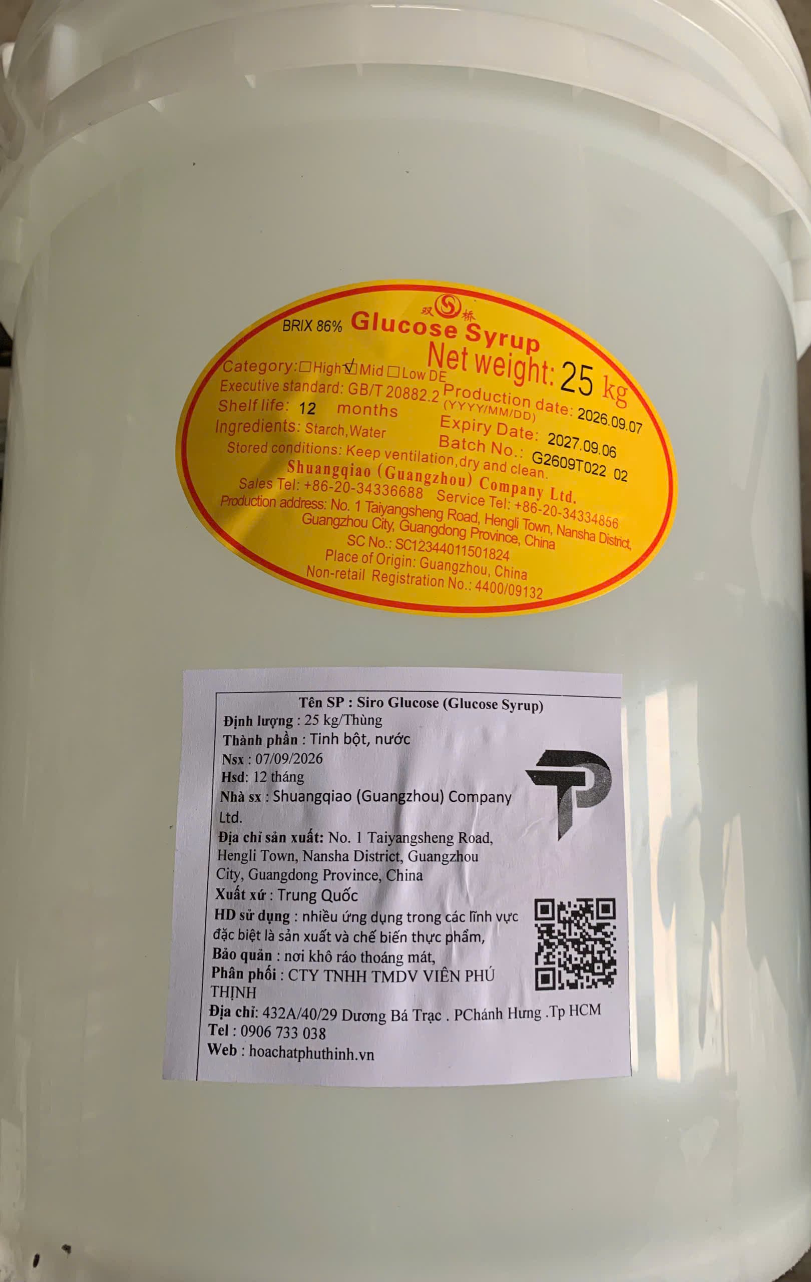 Bao bì Glucose Syrup - Đường Mạch Nha