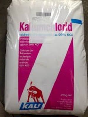 Bao bì HÓA CHẤT POTASSIUM CHLORIDE