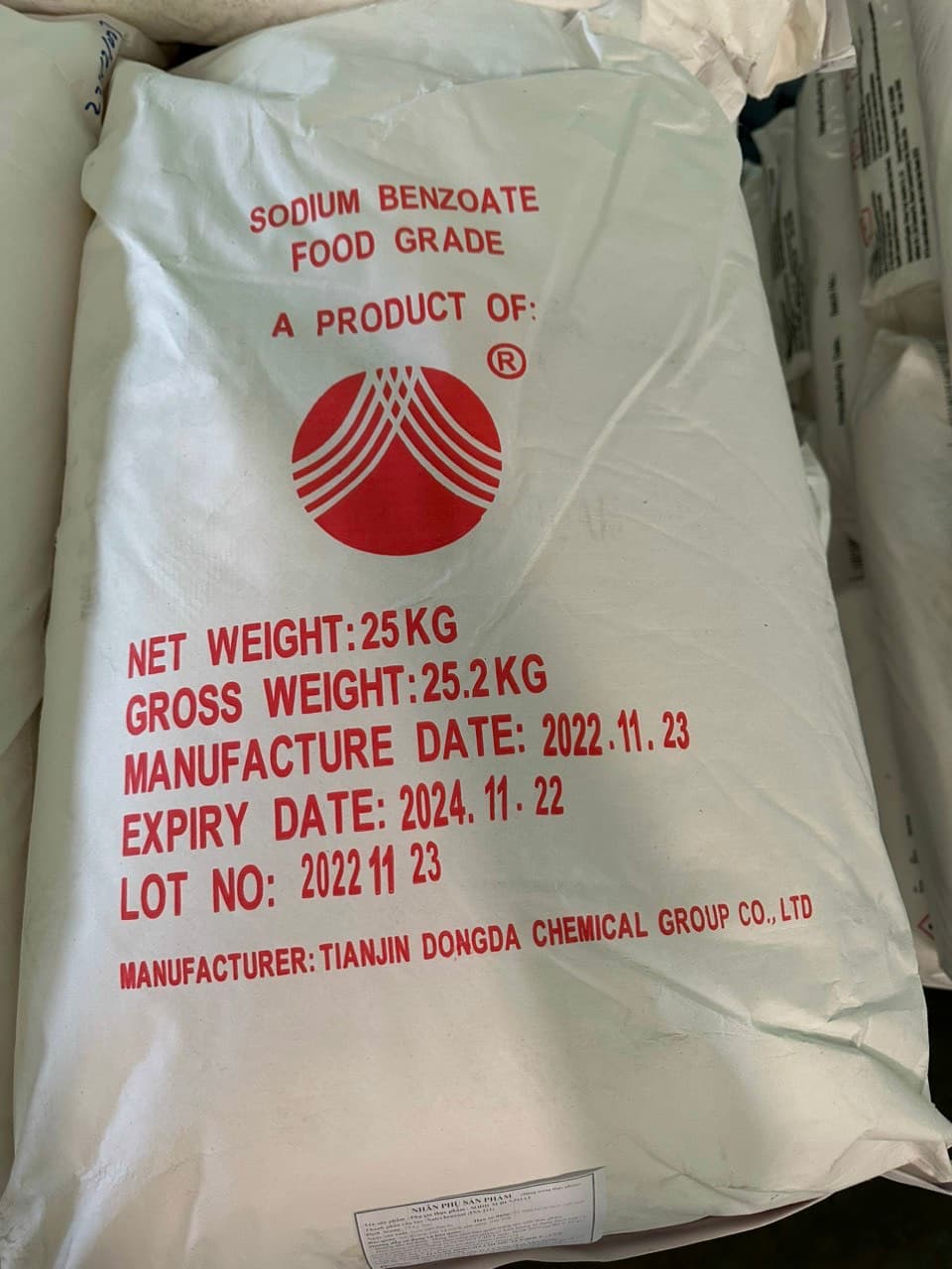 Bao bì PHỤ GIA CHẤT BẢO QUẢN SODIUM BENZOATE