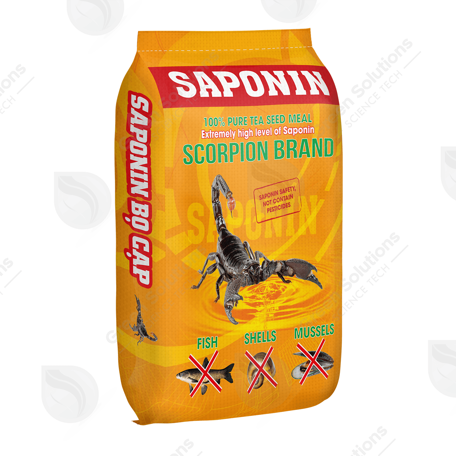 Bao bì SAPONIN diệt ốc, cá ăn tạp - Bao 10kg /TQ