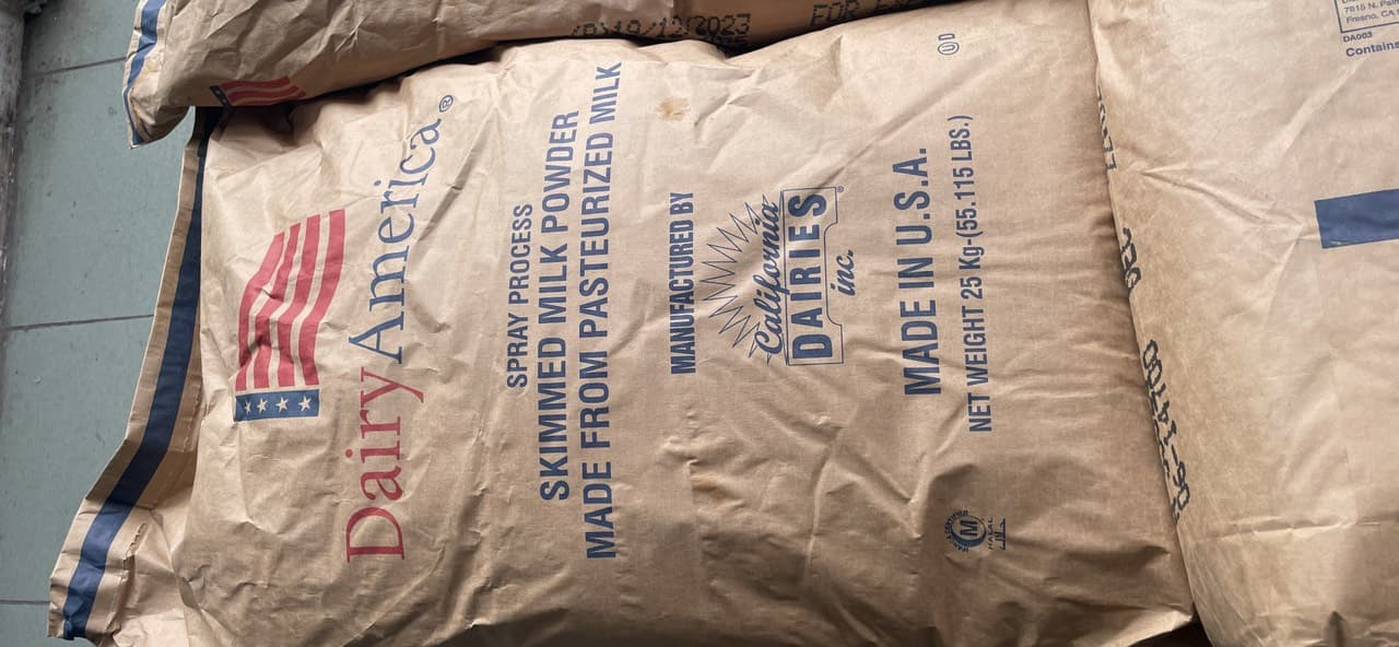 Bao bì SỮA GẦY SKIMMED MILK POWDER - AMERICA
