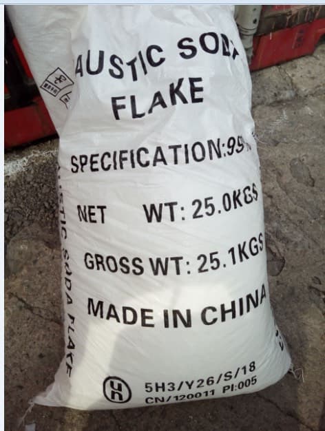 Bao bì XÚT VẢY COUSTIC SODA FLAKES NAOH 99%